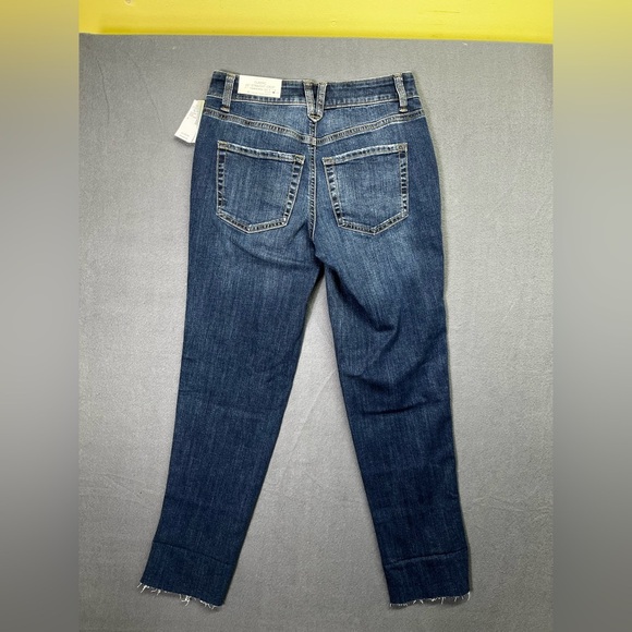 Maurices Classic Straight Crop Jeans Womens 0 Blue Denim Stretch NWT Cute 1378 - Picture 9 of 11
